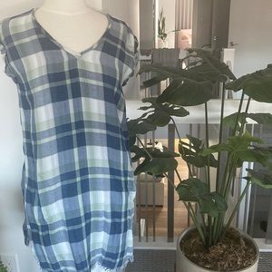 Plaid Sleeveless Dress